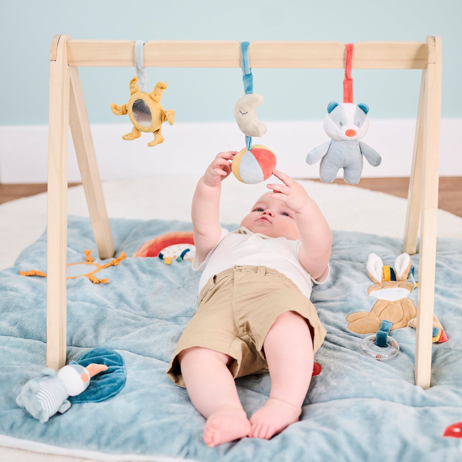 Плед Nattou 75х100см FELIX & LEO Барсук и Ослик 595353