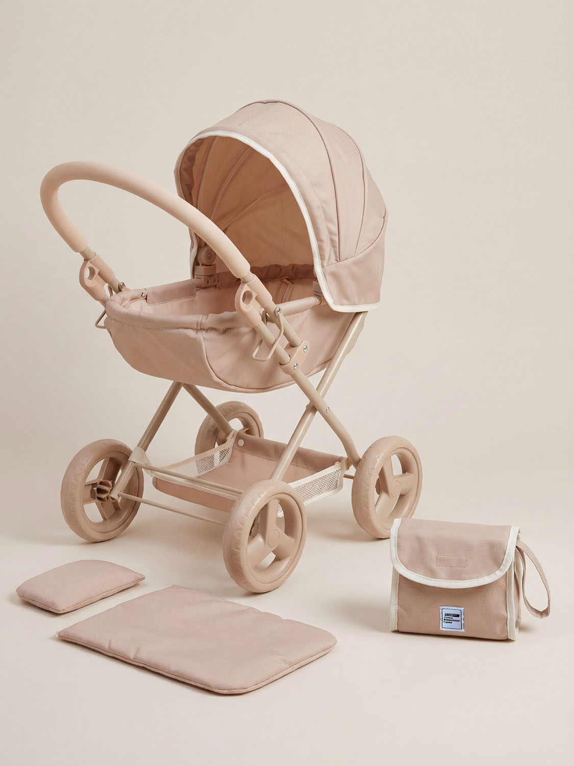 Коляска UNIX Kids Cradle Doll для кукол Бежевый (Camel) DOLLCRADLECL