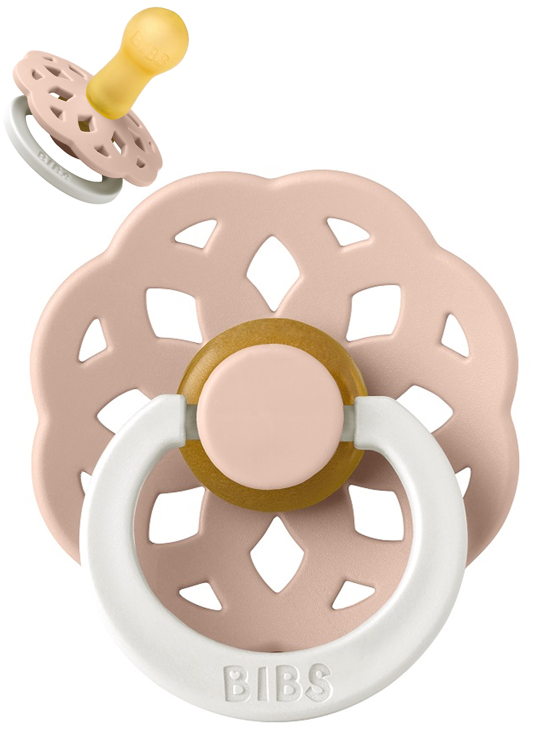 Пустышка латексная BIBS Boheme Glow, 6+ мес