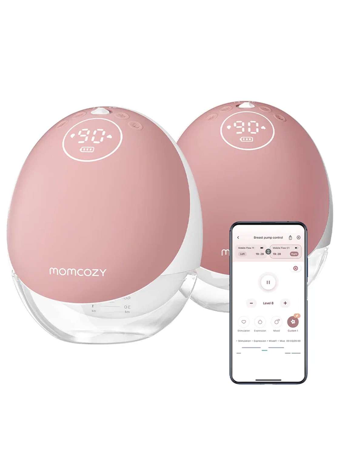 Молокоотсос Momcozy беспроводной портативный электрический BP223 2 шт.