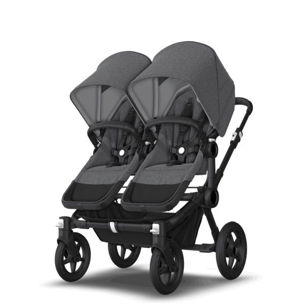 Коляска 2 в 1 Bugaboo Donkey5 Twin шасси Black