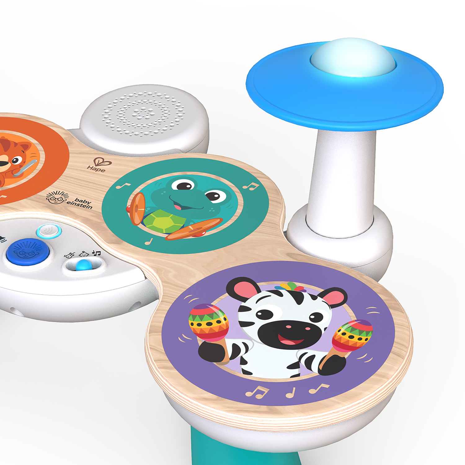 Музыкальная игрушка HAPE для малышей Барабанная установка Серия Волшебное прикосновение 12804_HP