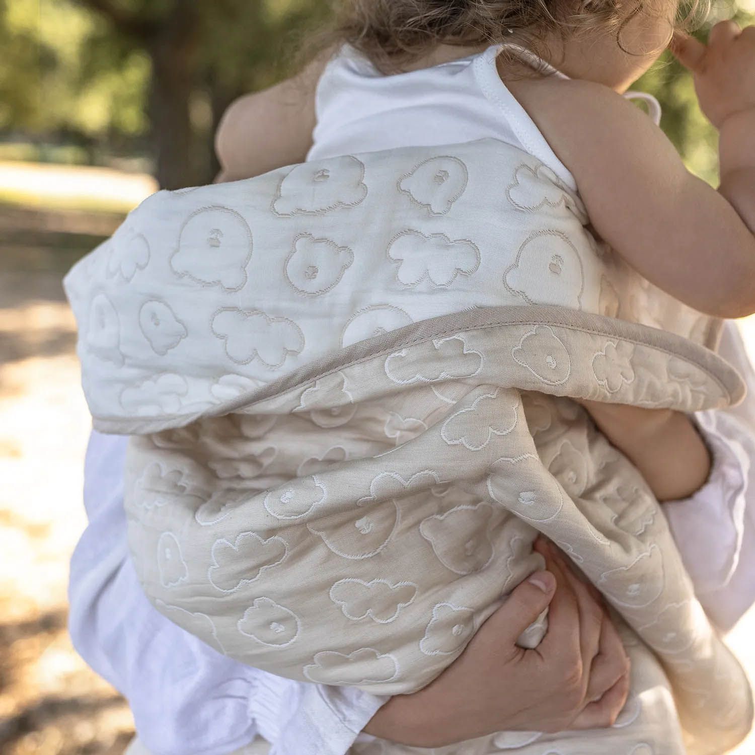 Плед детский PERINA Soft Cotton бежевый 110х80 см