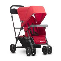 Коляска для погодок/двойни Joovy Caboose (Джуви Кабус) Ultralight Graphite красный 8111