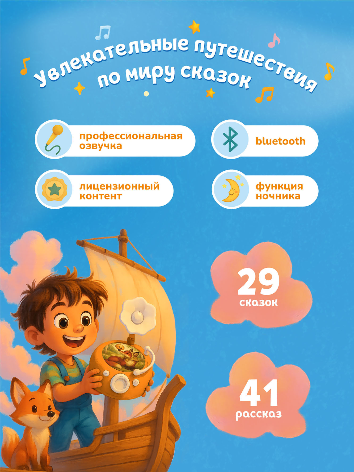 Музыкальная игрушка Abumba интерактивная Граммофон ABU-GR-1