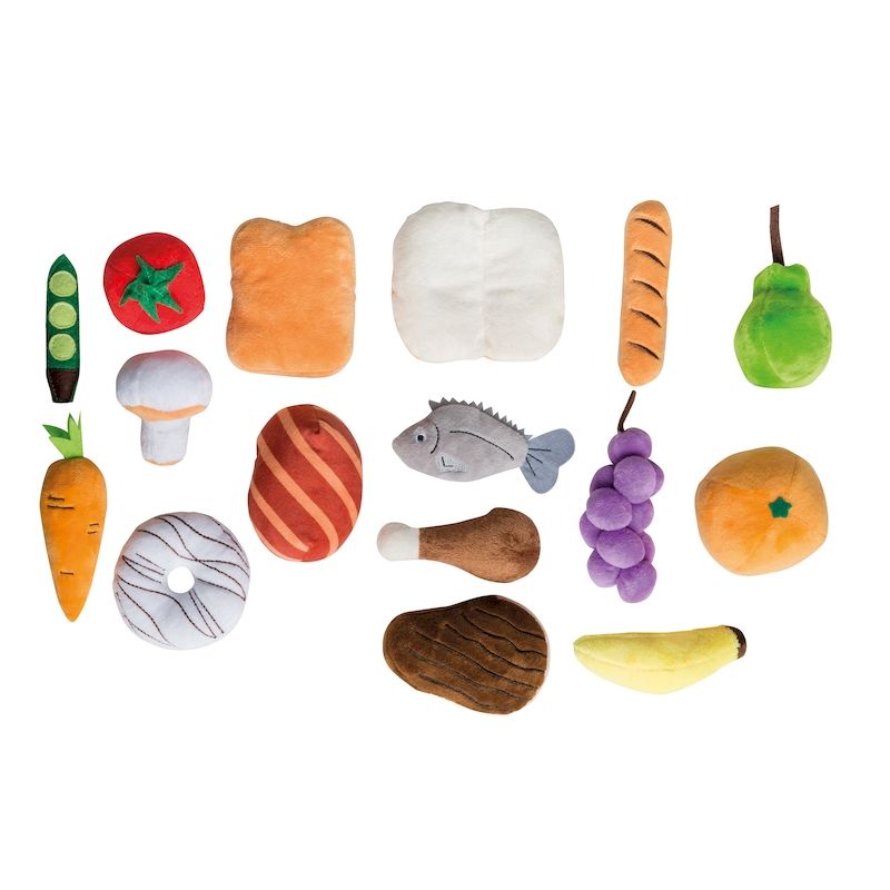 Игровой набор плюшевых продуктов для детского магазина/кухни Roba 98145