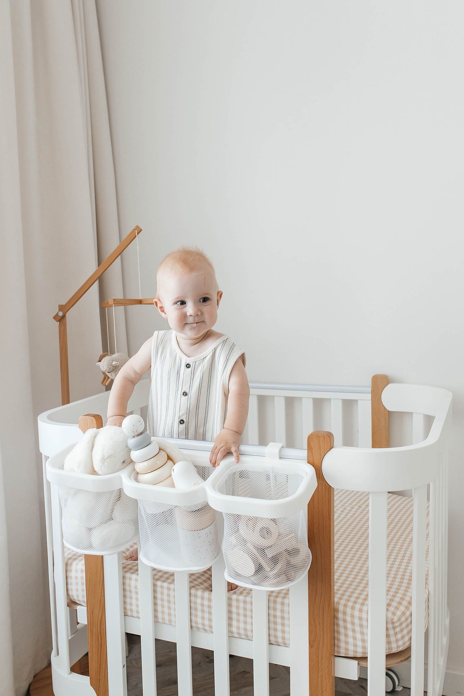 Органайзер для хранения подвесной UNIX Kids White с тремя отделениями универсальный PPBH3W