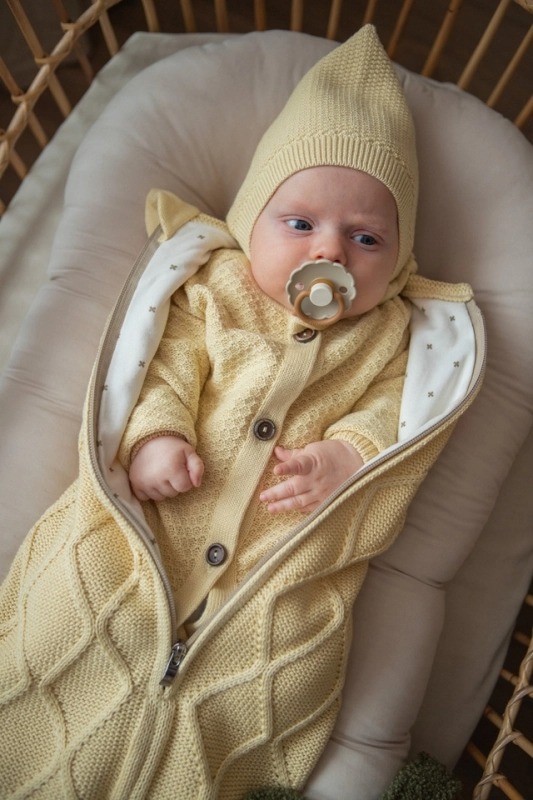 Кокон детский LoomKnits Oliver Светло-желтый