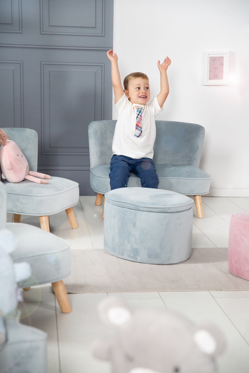 Детский велюровый диван Roba Lil Sofa