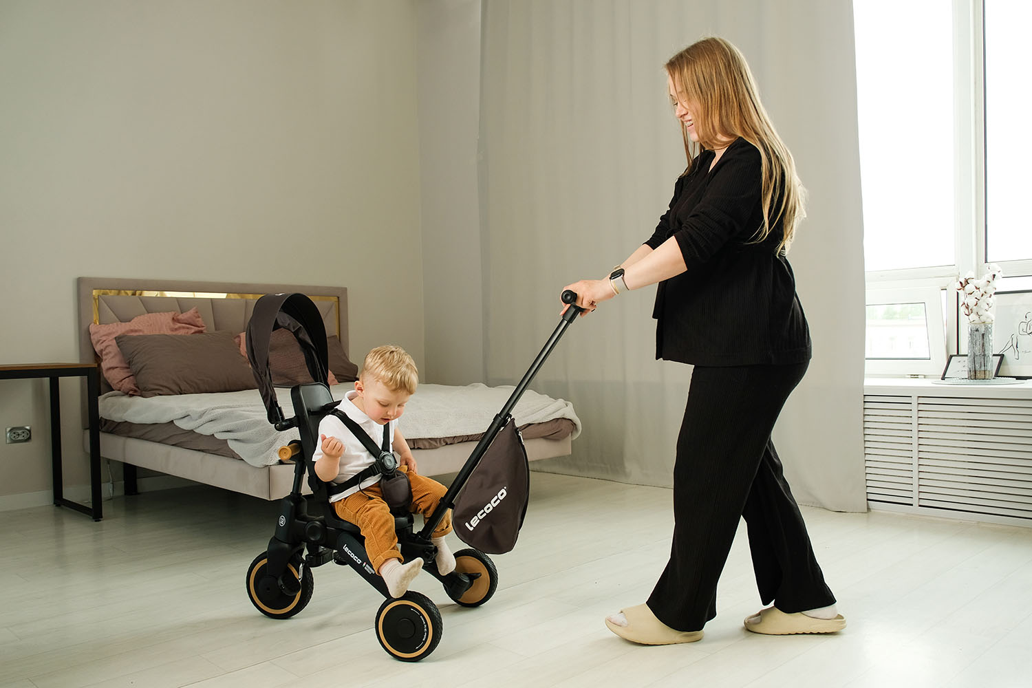 Велосипед 3-х колесный Lecoco S grey