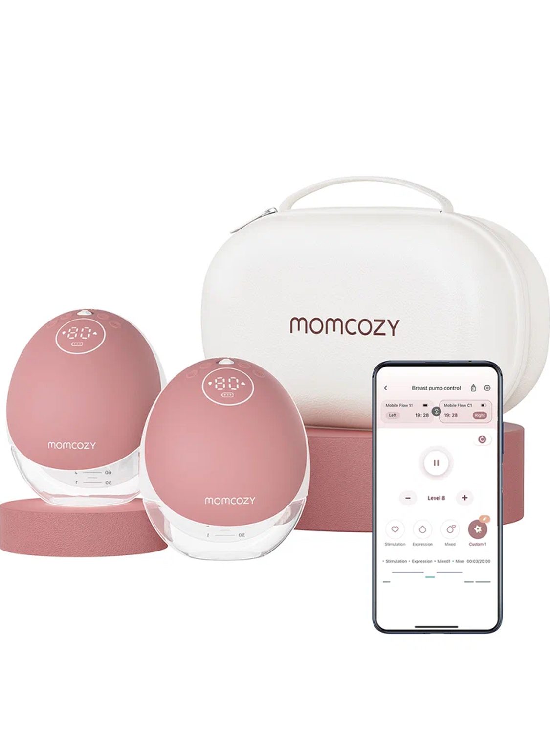 Молокоотсос Momcozy беспроводной портативный электрический BP223 2 шт.