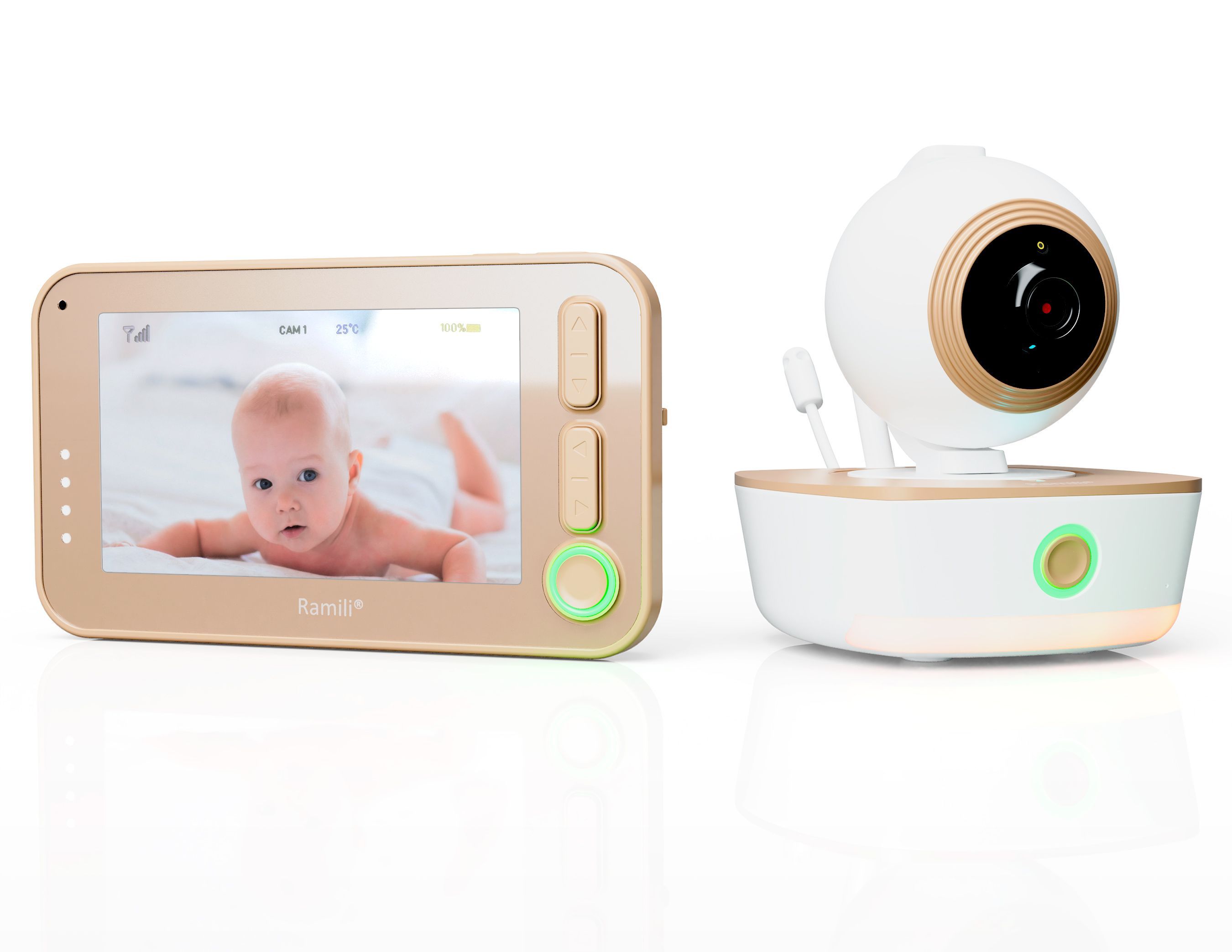 Видеоняня с расширенным монитором дыхания Ramili Baby RV1300SP2