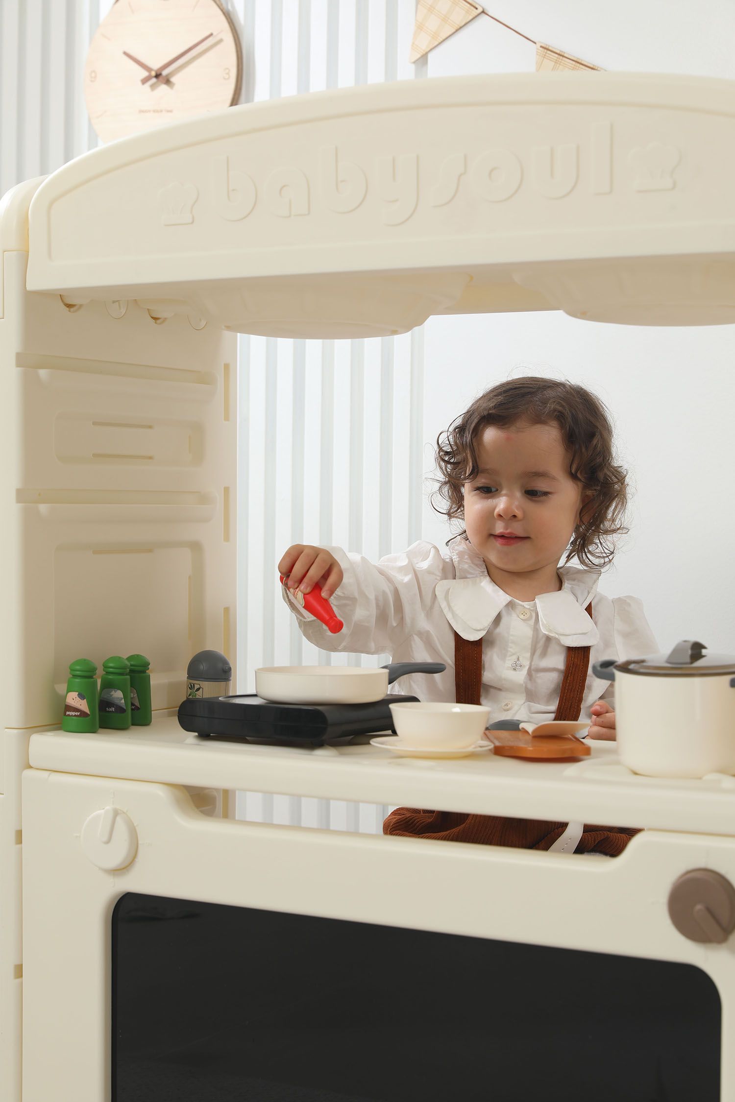 Кухня детская UNIX Kids Cook & Store 6 Grey PKTNC&S6GRY 48 элементов