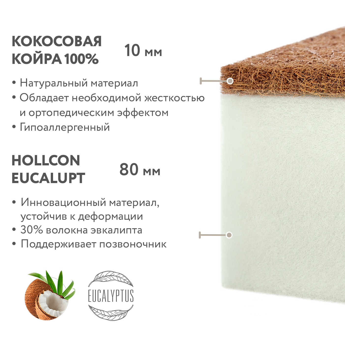 Кровать-трансформер IKID PALERMO 90х50/140х70 см + Матрац Fiorellino Sleepy 90х50 см