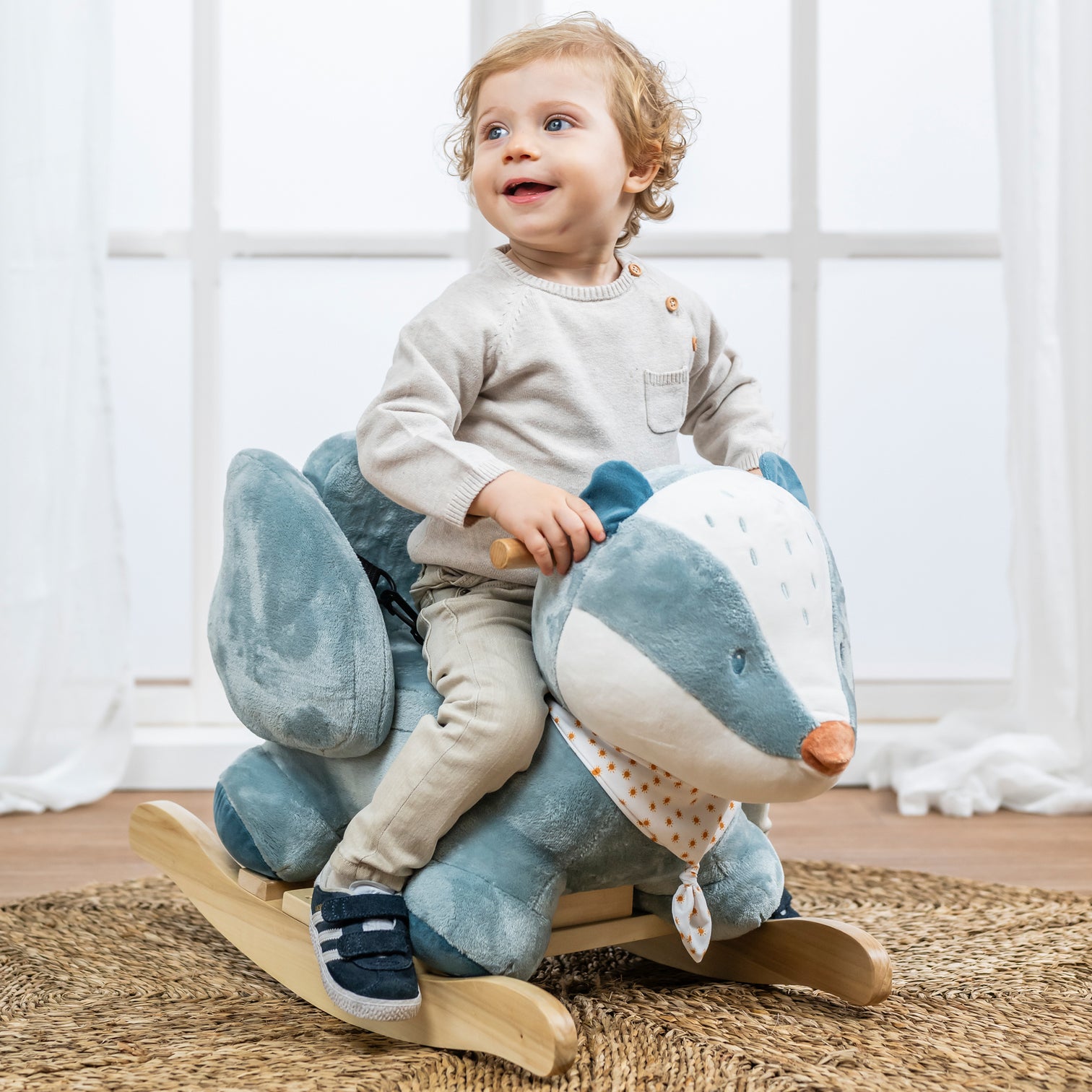 Плед Nattou 75х100см FELIX & LEO Барсук и Ослик 595353