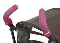 Чехлы Choopie CityGrips (Сити Грипс) на ручки для коляски-трости 371/4189 polka-dot pink
