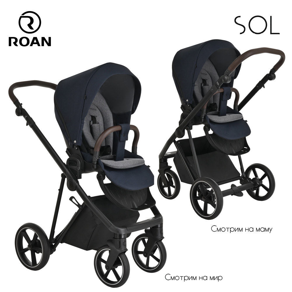 Коляска 2 в 1 Roan Sol