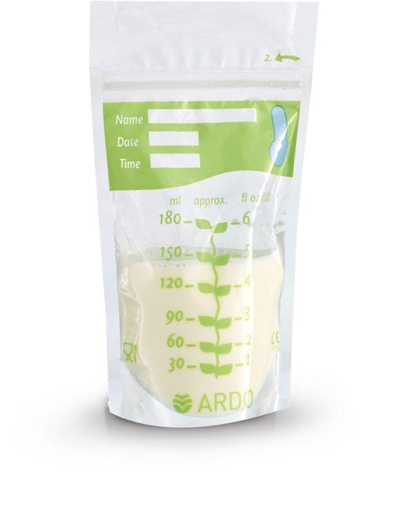 Пакеты для сбора и замораживания грудного молока Ardo Easy Freeze с индикатором температуры и верхним зажимом, 20 шт 63.00.207