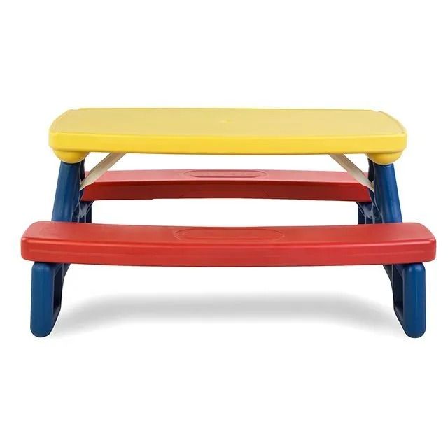 Стол садовый с лавочками UNIX Kids Garden Yellow PTGARDTB100