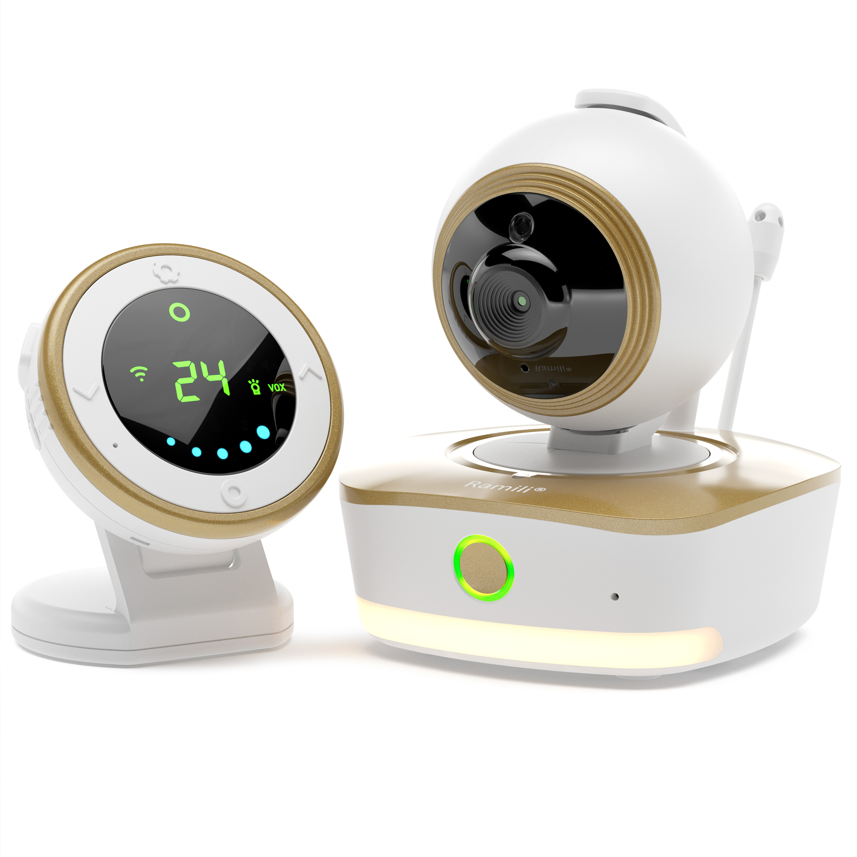 Видеоняня Ramili Baby 2-в-1 Wi-Fi Full HD радио с повышенной дальностью RV1800