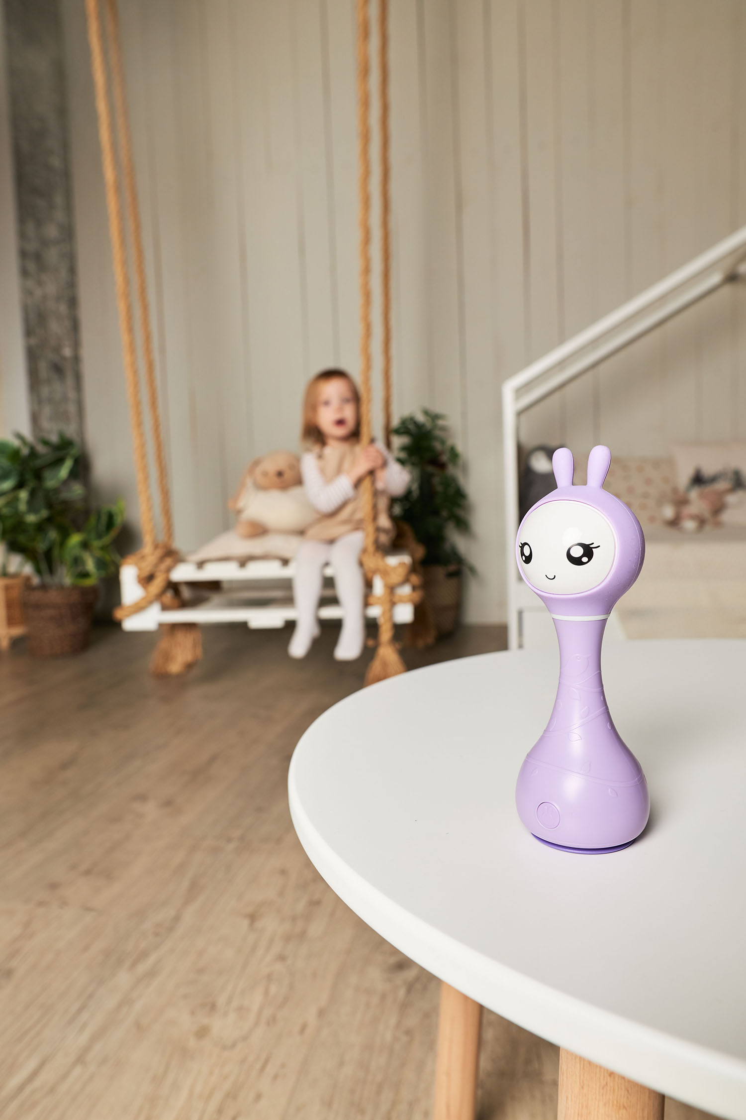 Музыкальная игрушка Alilo Умный зайка R1 фиолетовый 60405