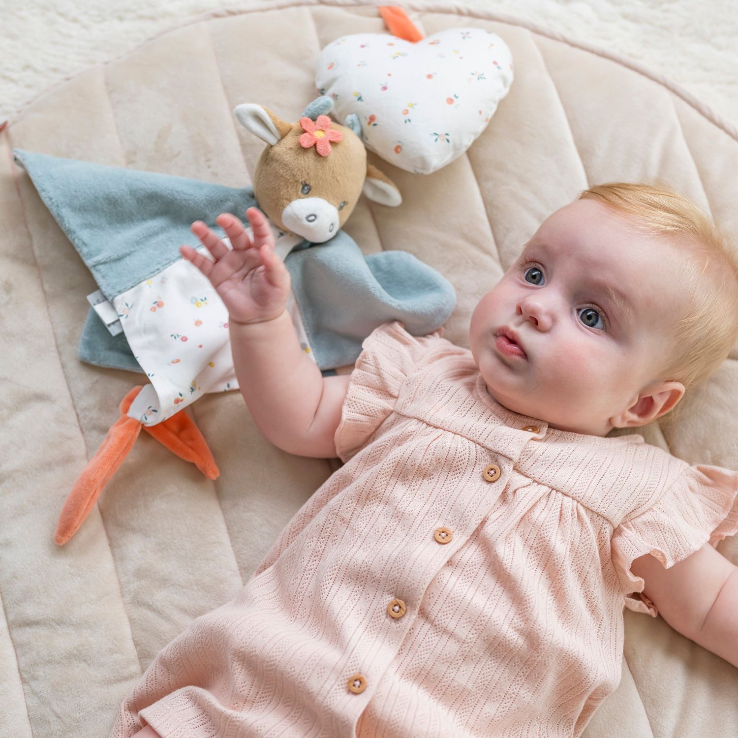 Игрушка мягкая Nattou Doudou MILA ZOË LANA Корова 266123