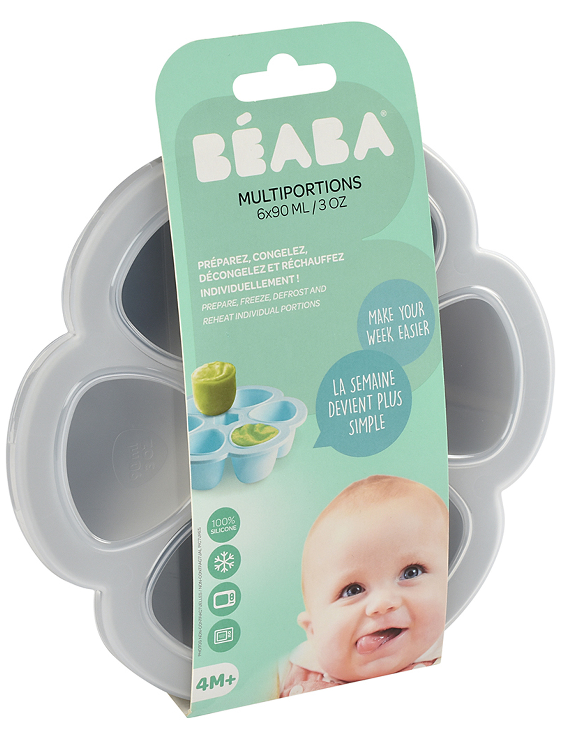 Контейнер Beaba силикон. для заморозки / MULTIPORTIONS 6*90ML