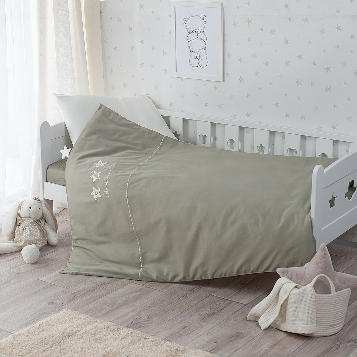 Постельное белье Perina Little Star Оливковый 160х80 см 3 предмета