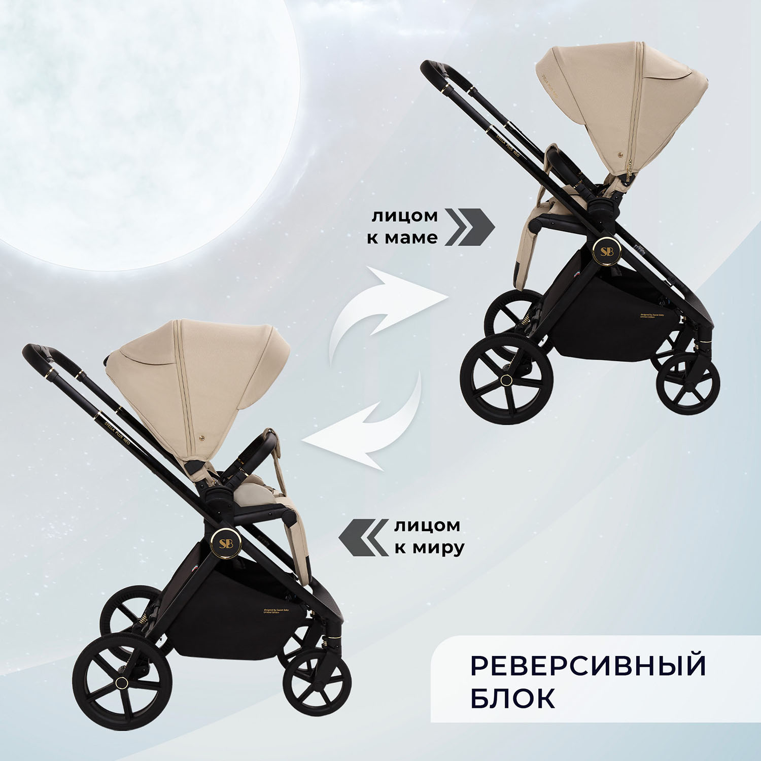 Коляска 3 в 1 Sweet Baby Stella Plus Neo