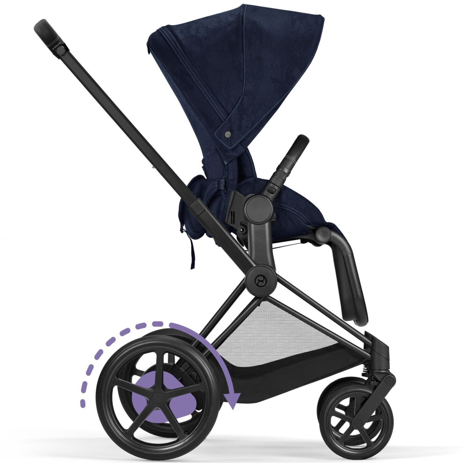 Коляска 2 в 1 Cybex PRIAM IV FE Rebellious Luxury /Matt Black