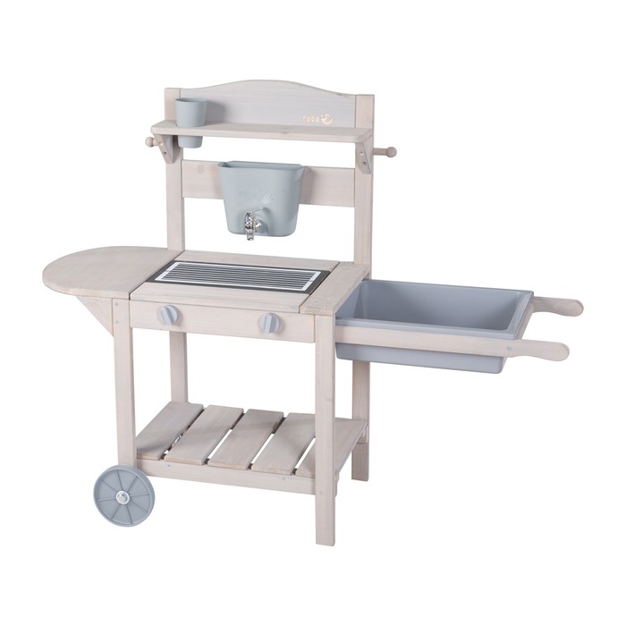 Кухня детская игровая ROBA для улицы на колесах BBQ серый 457005GA