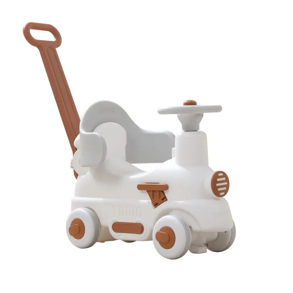 Поезд-качалка-беговел UNIX Kids Train Grey PTRAINGY