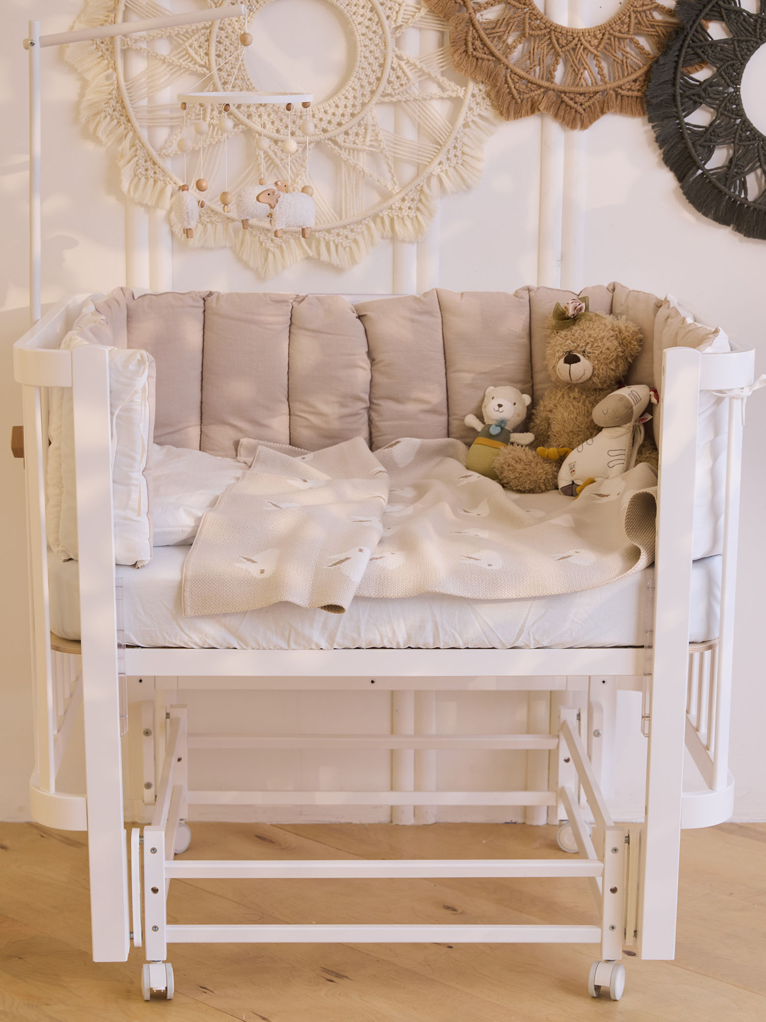 Кроватка детская ANTEMI Terra Light New с маятником 100х70
