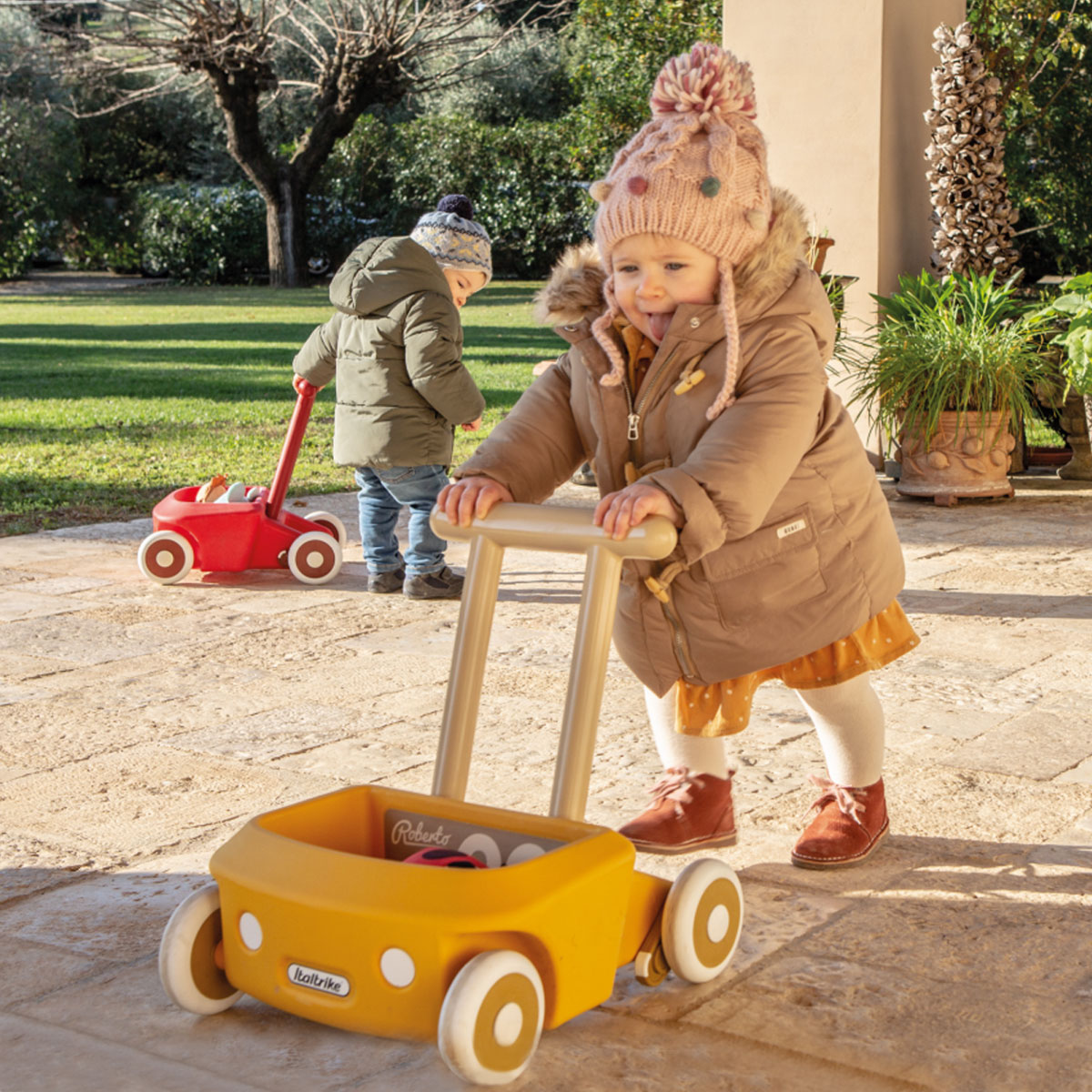 Ходунки-каталка Italtrike «Роберто» жёлтая 4020ROB996834