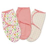 Конверт Summer Infant (Саммер инфант) для пеленания на липучке SWADDLEME (р-р S/M) 3шт, веселые фрукты 71870