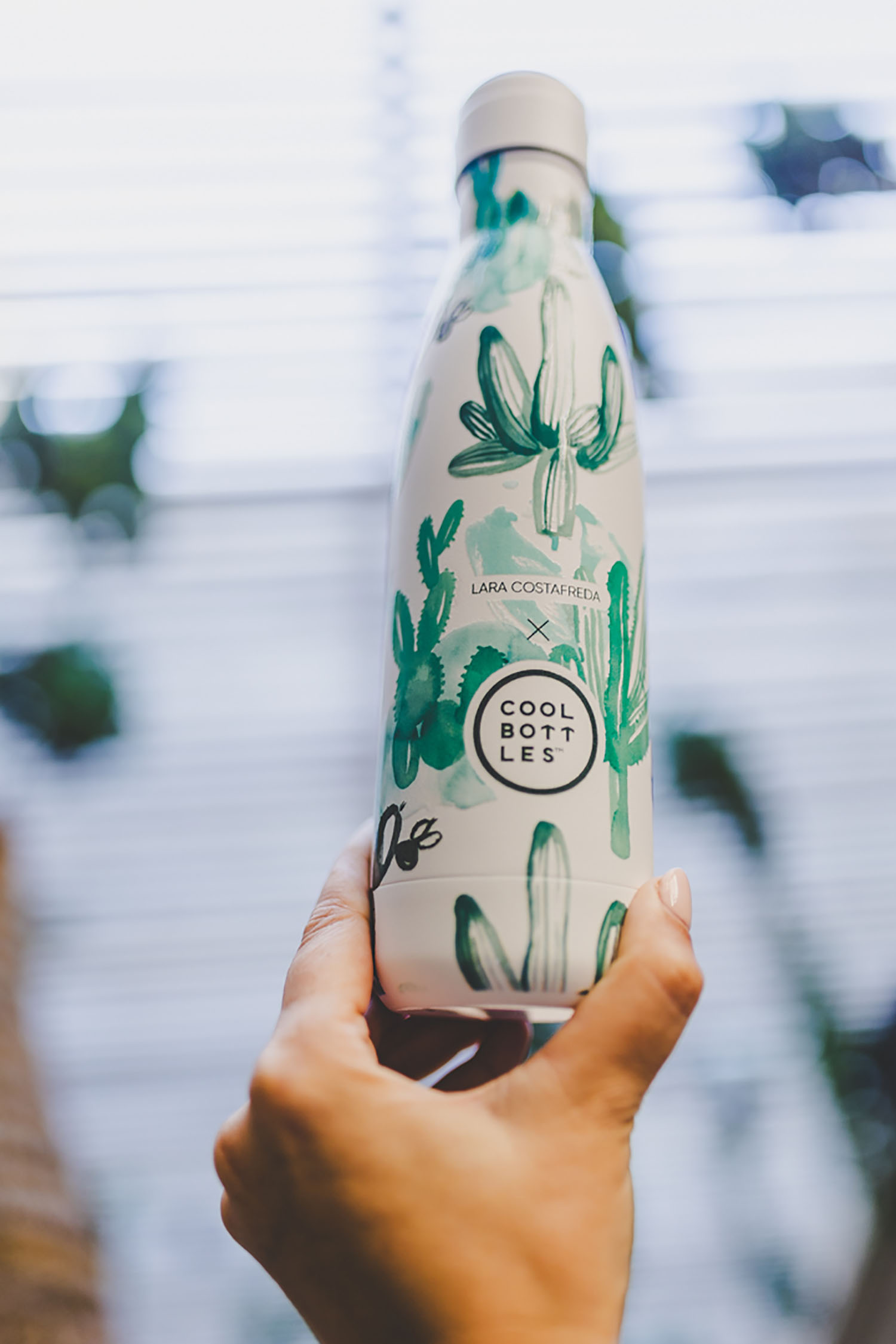 Термос-термобутылка Cool Bottles Lara Costrafreda Watercolor Cactus 500 мл
