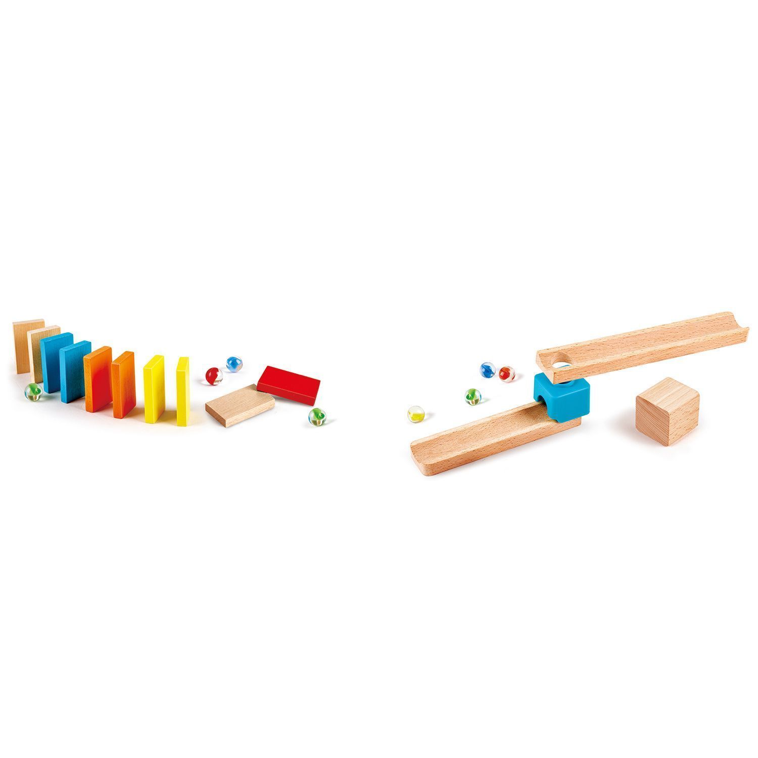 Игровой набор Hape «Съезд шариков с домино»