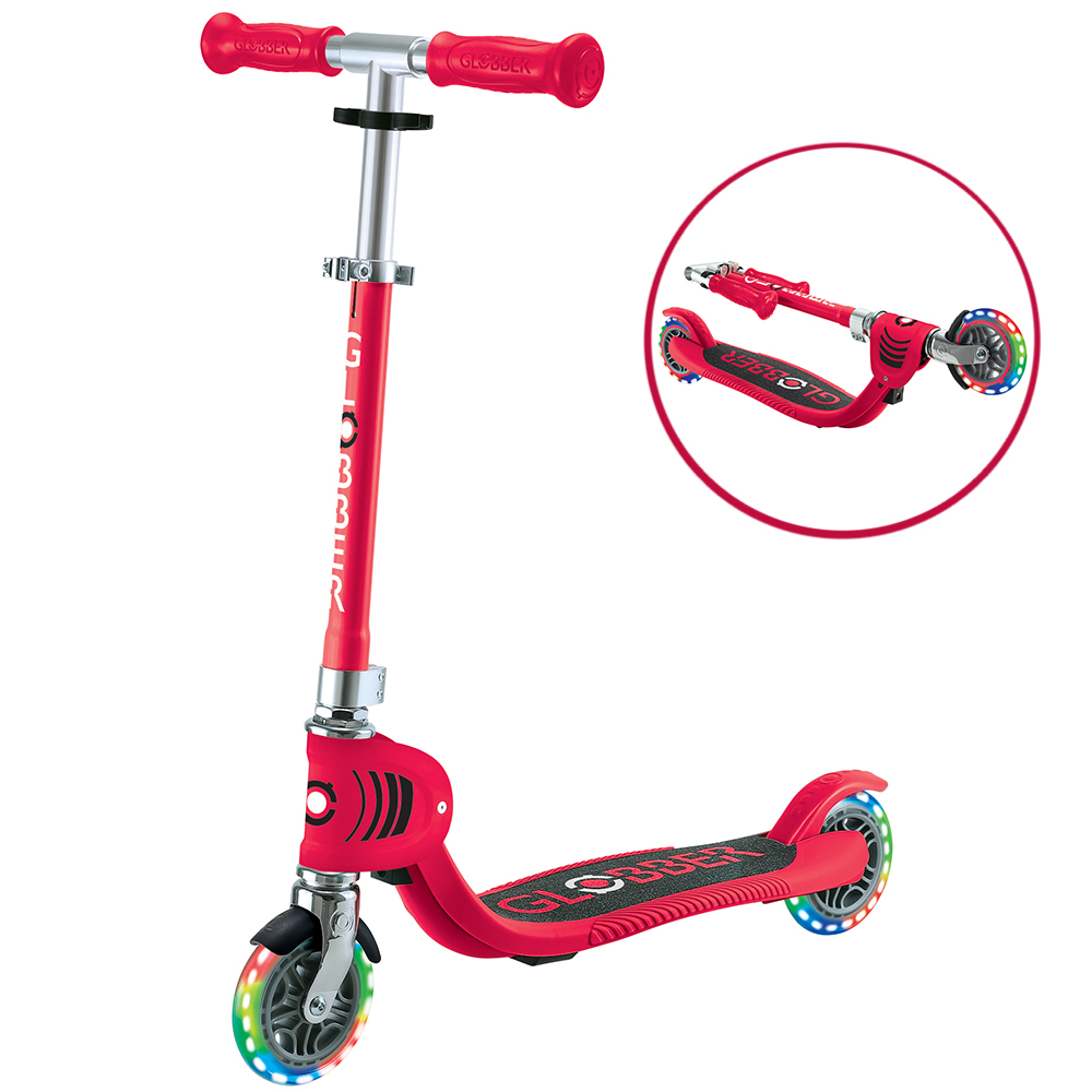 Самокат GLOBBER FLOW FOLDABLE JUNIOR LIGHTS