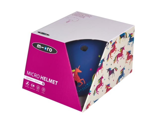 Шлем детский защитный Micro «Единороги» Box