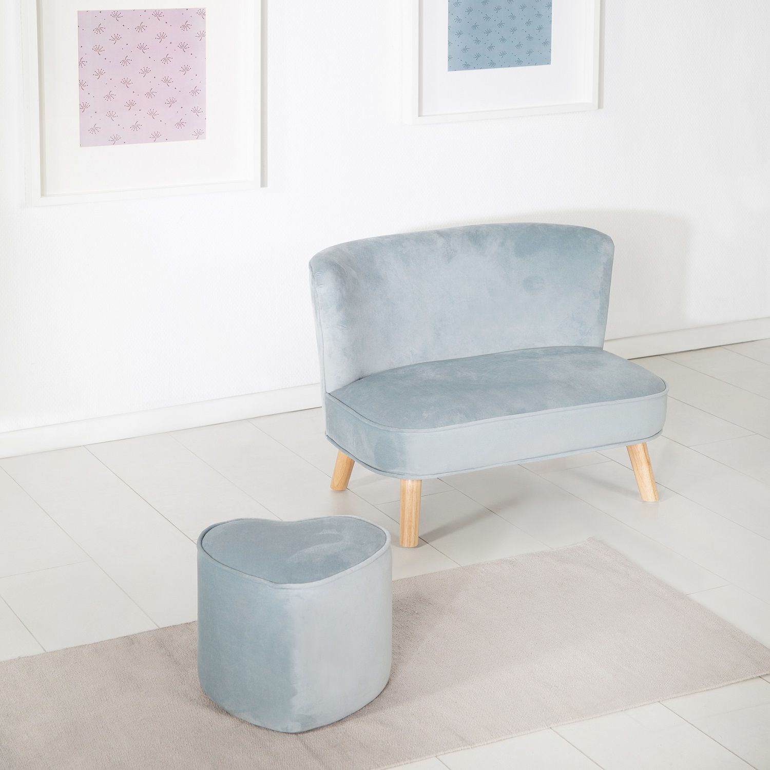 Детский велюровый диван Roba Lil Sofa