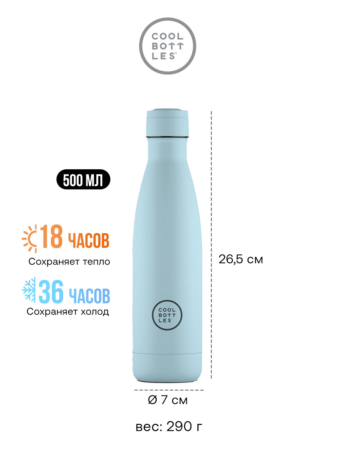 Термос–термобутылка Cool Bottles 500мл